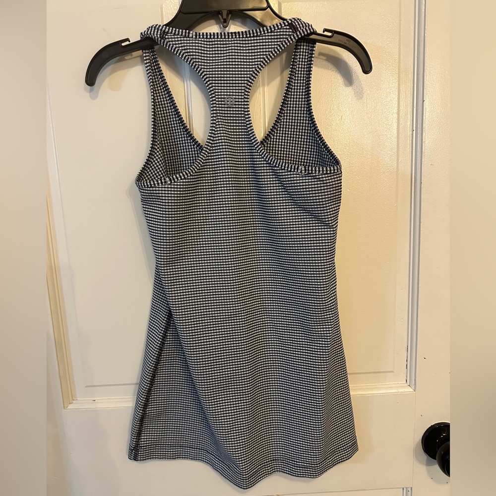 Lululemon CBR Racerback Inkwell Blue & White Tank Top Size 4 - Picture 3 of 7